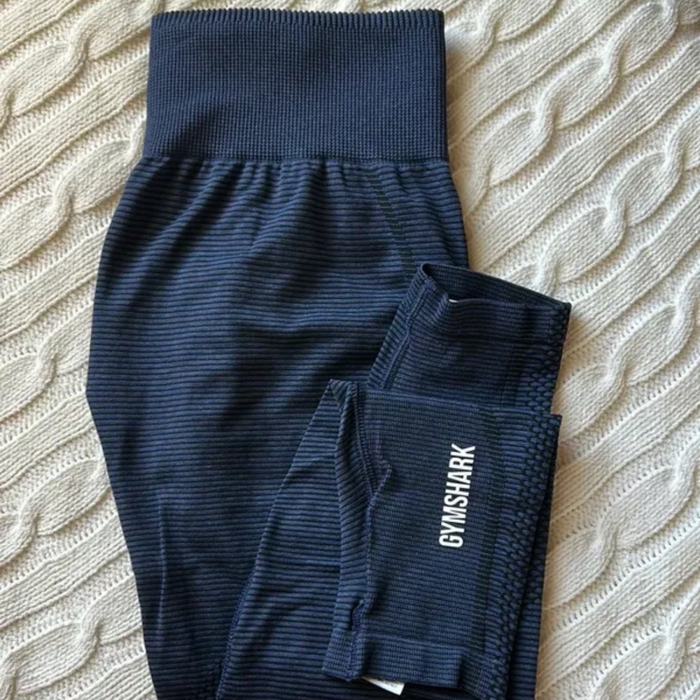 Gymshark Striped Blue Leggings